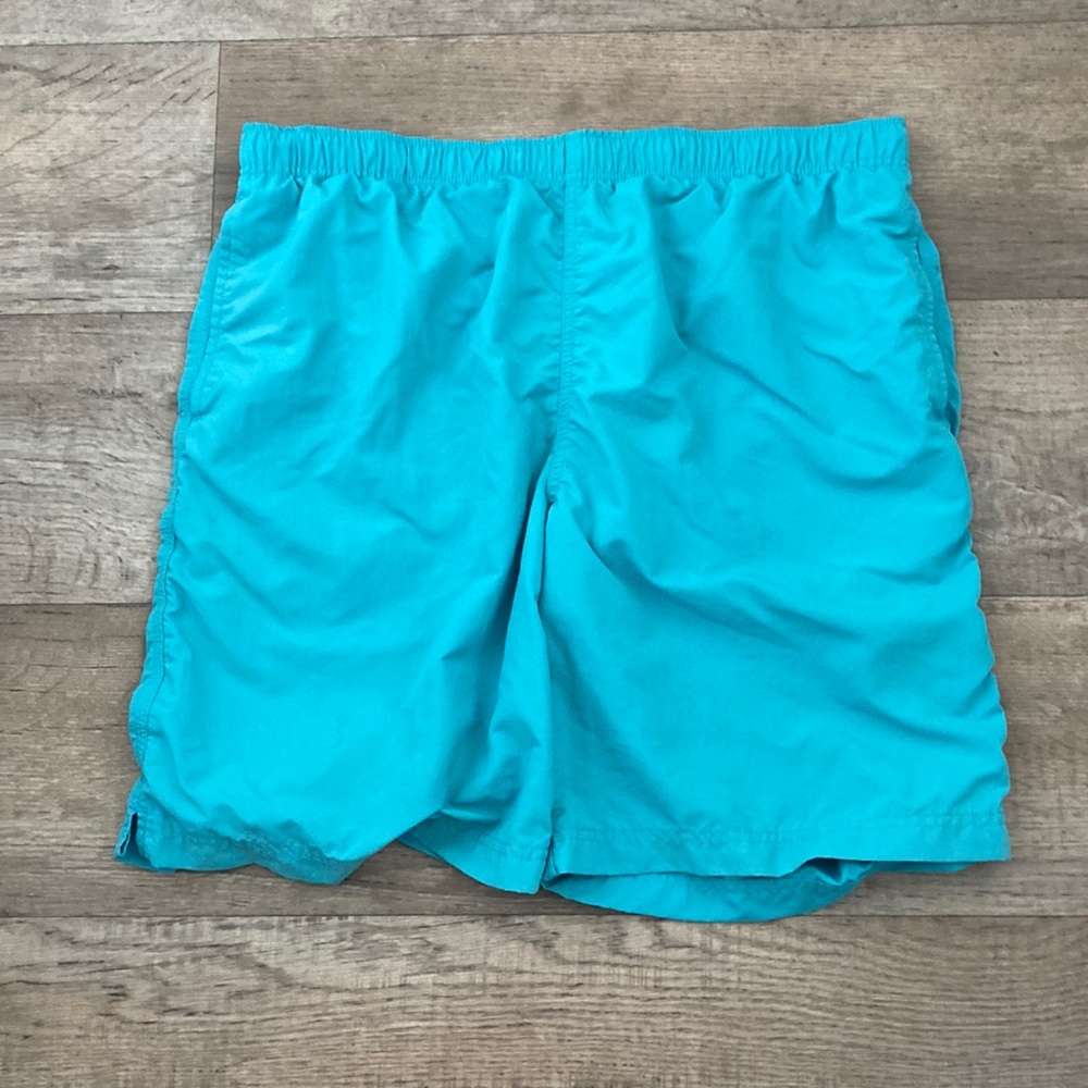 Land’s End Men’s Swim Trunks Turquoise Blue Size L